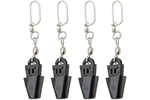 Downrigger Cable Terminator Kit, 4-Pack Plastic and Stainless Steel Trolling Connector for Saltwater and Freshwater Sea Fishi