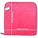 Sinland Microfiber Makeup Remover Cloth Reusable and Washable Makeup Remover Towels Face Cloths Facial Cleaning Towels Fast Drying Washcloth 9.8Inchx9.8Inch 4 Pack Dark Pink