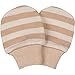 Niteo Certified Organic Cotton Baby Mittens, 5 Pack, 6M, Solid/Stripes