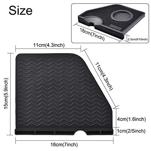 Silicone Coffee Tamper Mat, Santo Espresso Silicone Mat, Espresso Tamper Mat, Coffee Tamp Mat