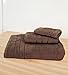 Cariloha Crazy Soft Bamboo 3 Piece Towel Set - Odor Resistant - Moisture Wicking - Bath Towel, Hand Towel and Washcloth (Almond Truffle)