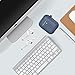 amasing AirPods Case 7 in 1 for Airpods 1&2 Accessories Kits Protective Silicone Cover for Airpod Gen1 2 (Front Led Visible) with 2 Ear Hook /2 Staps/1 Clips Tips Grips/1 Zipper Box Navy Blue