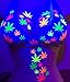 Sasswear Blacklight Body Stickers - Neon Fashion Accessories for Raves, Festivals and Glow Parties, 40/pk (Leaf)