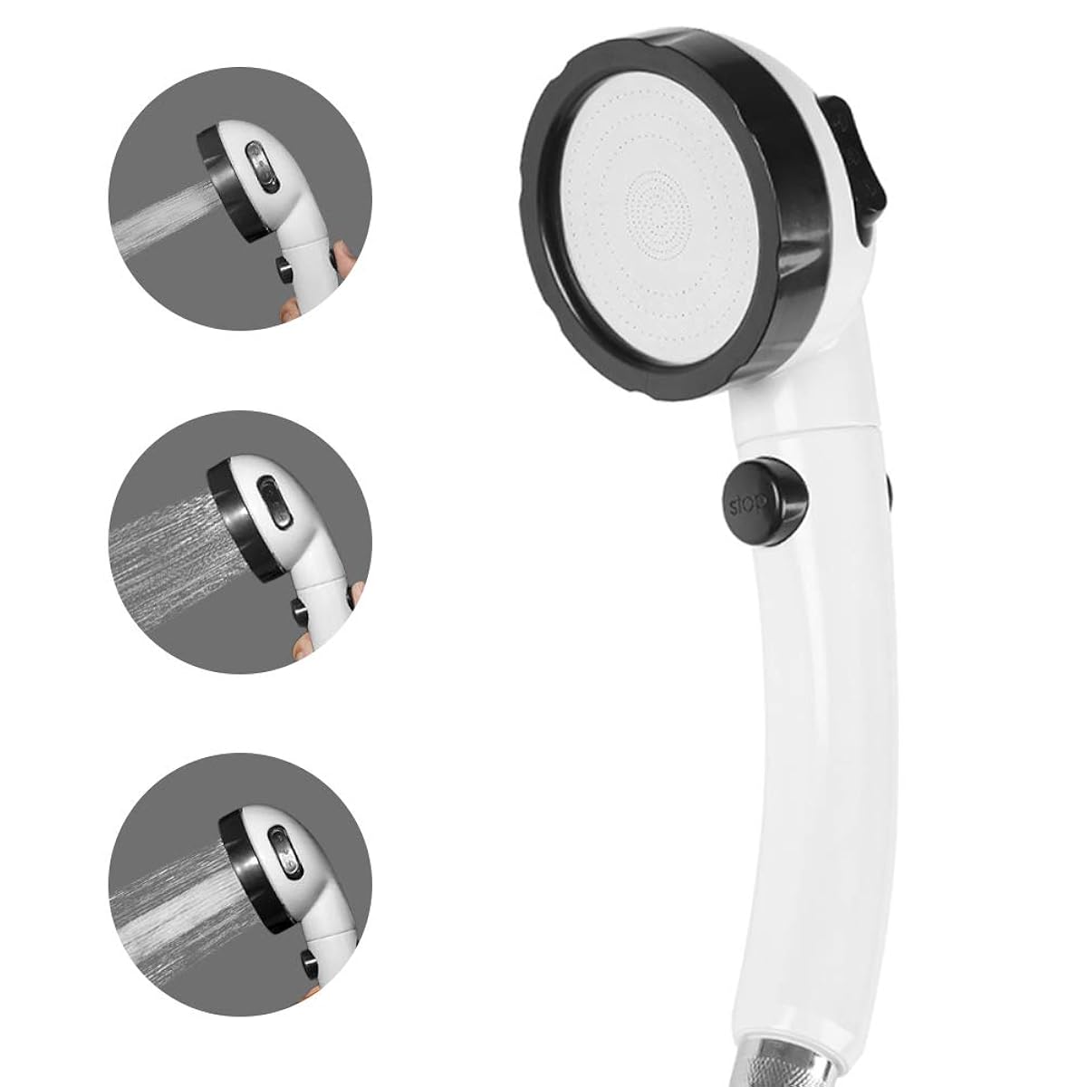 joyoldelfのシャワーヘッドは三角形に空いた穴の形が特徴でその数なんと300穴!極小な穴が繊細な水流をつくり、水流が集中しやすい独特な形状は300%もの水圧をアップ。曲面デザインのヘッドは持ちやすく、程よい刺激がマッサージとなり、その日の疲れを癒します。