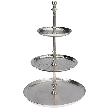 Etagere Aluminium 51 cm A700 Obstschale Etagenplatten Servierplatte Servierteller