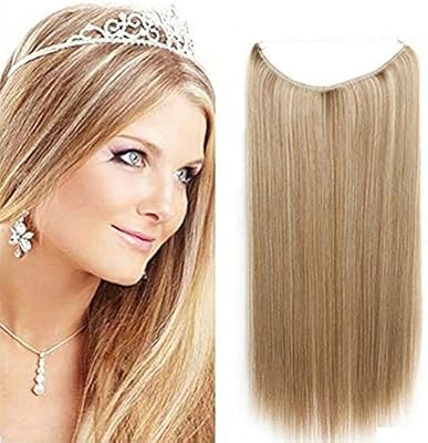 28cm Straight Halo Hair Extension Invisible Hidden Wire Secret