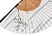 Amajiji Japanese Traditional Retro Craft Handhelp Folding Fan,Portable Women Bamboo Hand Fan,8.66