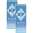 K-Y True Feel Long Lasting Silky Silicone-Based Formula 1.5 Fl Oz. Personal Lubricant for Men, Women and Couples, Safe to Use with Condoms (2 Pack)