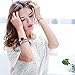 Xinge Women's Metal Bangles Bracelet Watch Set with Crystals Silver Tone XG3678SB/4244