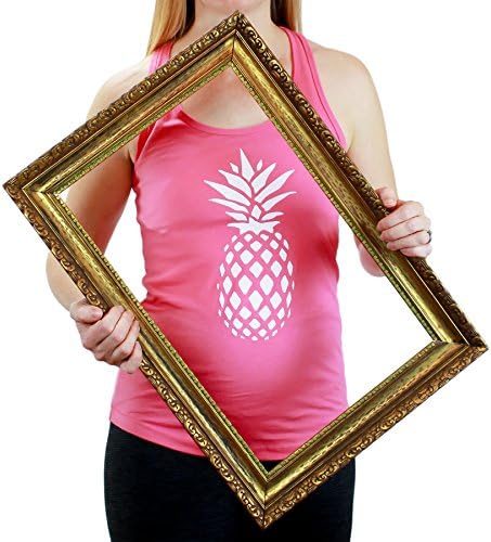 Pink Athletic Racerback Pineapple Yoga Workout Fitness Woman's Tank Top Bonus Item: Boho Twisted Cotton Headband