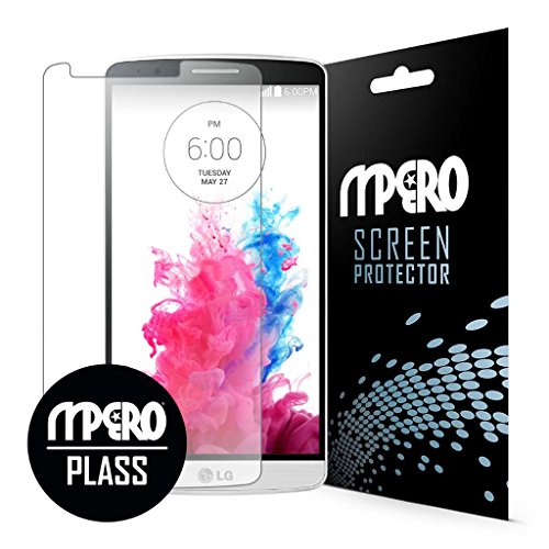 LG G3 Screen Protector Cover, PLASS Clear HD Unbreakable Shatterproof Screen Cover 1-Pack - Better Than Tempered Glass - MPERO