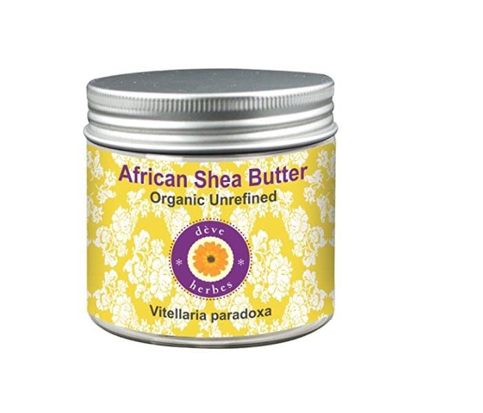 Deve Herbes Organic African Shea Butter Unrefined (Vitellaria paradoxa) Natural Therapeutic Grade 50gm (1.76 oz)