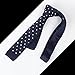 DAO3D01F Dark Blue White Polka Dots Knit Tie Presents for Christmas Day Skinny Knit Neck Tie By Dan Smith
