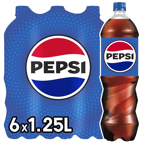 pepsi Original, Koffeinhaltige Cola in Flaschen, EINWEG (6 x 1.25 l) (Verpackungsdesign kann abweichen) thumbnail 1