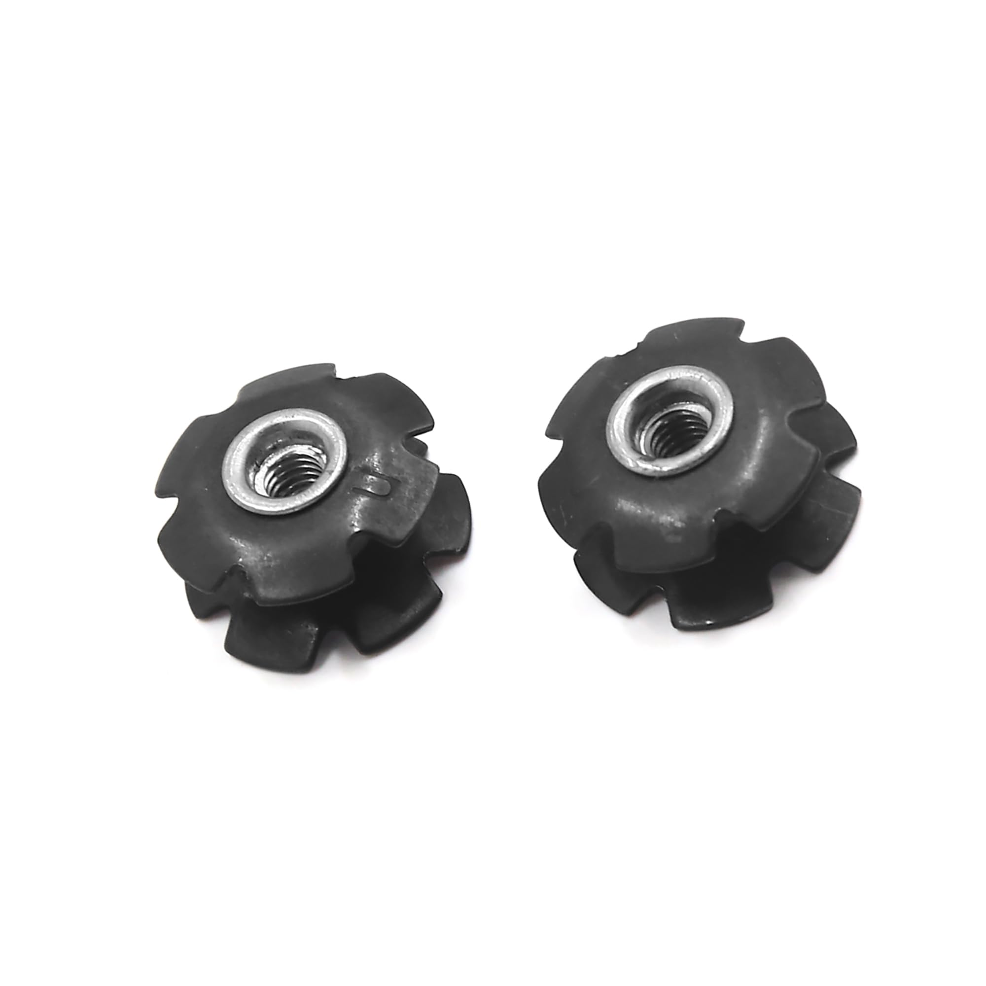 A ABSOPRO MTB Bike Cycling Bicycle Flanged Headset Star Nut Set of 2