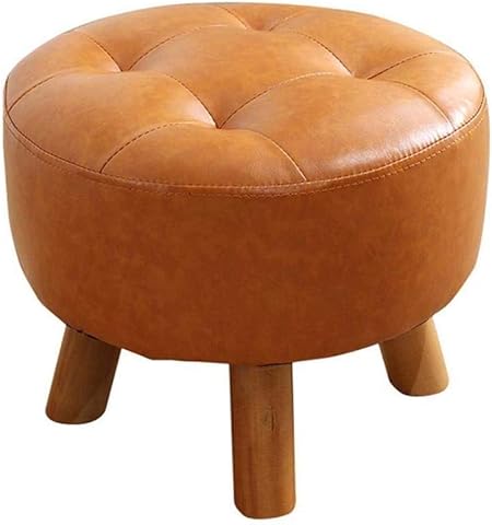 Wyjbd Poggiapiedi In Pelle Poggiapiedi Divano Poggiapiedi Pu Multifunzionale Bagagli Petto Imbottito Trucco Sgabello Soggiorno Bruno Legno Imbottiti Amazon It Casa E Cucina