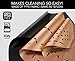 Red Spade Grill Mat - BBQ Set of 3 BBQ Grill Mats Non Stick - Reusable, Sports Themed Barbecue Grilling Mats - Great BBQ accessories for Gas Grill and Charcoal Grills (13