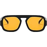 Retro Square Sunglasses Women Fashion Gradient Shades UV400 Men Punk Blue Green Sun Glasses N47