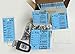 Donkey Key Tags, Laminated Self-Protecting (250 Tags per Box with Metal Rings) (Blue) primary