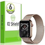 IQ Shield Screen Protector Compatible with Apple Watch Series 4 (44mm)(6-Pack)(Easy Install) Anti-Bubble Clear Film