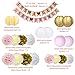 Princess Baby Shower Decorations for Girl Pink and Gold Baby Shower It's A Girl Banner Tissue Pom Poms Paper Lanterns Honeycomb Balls Pink/White/Gold/Cream Baby Shower Party Decoration Nursery Decor