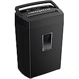 Bonsaii 12-Sheet Cross Cut Paper Shredder, 5.5 Gal Home Office Heavy Duty Shredder for Paper, Credit Card, Mails, Staples, wi