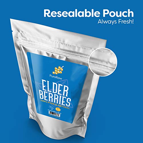 Dried Elderberries, 1lb, Dried Elderberry Berries Bulk, Elderberry Dried Black Elderberry, All