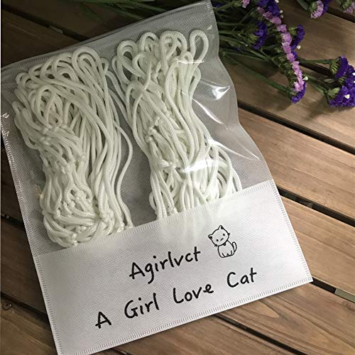 image for Agirlvct 2 Pcs Basketball Net Replacement Glow in The Dark,Heavy Duty 