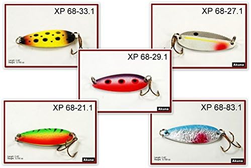 Sigi Pack of 5 crankbaits/spoons fishing lures for bass, walleye, trout - clearance items (Delta Force YY)
