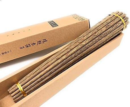 Chopsticks, 10 Pairs Natural Wooden Reusable Chop Stick Set with Case Value Added Pack and Dishwasher Safe
