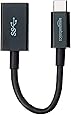Amazon Basics USB Type-C to USB 3.1 Gen1 Female Adapter Cable - Black