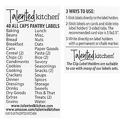 Talented Kitchen 8 Piece Metal Basket Labels Clip