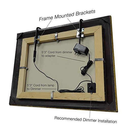 Cocoweb ALED36MB Classic Series LED Picture Light, 36", Mahogany Bronze