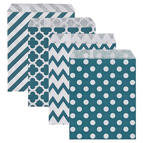 Jiyaru Paper Cookie Candies Treat Bags with Polka Dots Party Favor Bag for Birthday Wedding Celebration Parties