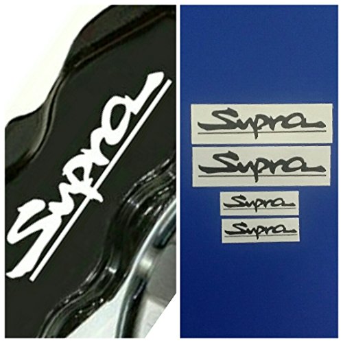 R&G Toyota Supra Brake Caliper HIGH TEMP Decal Sticker Set of 4 (Black)