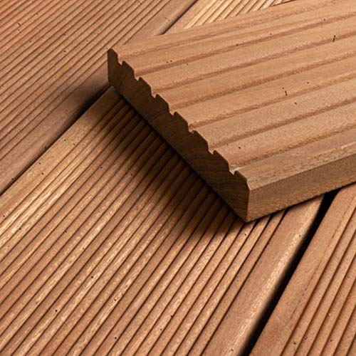 HORI® Bangkirai Terrassendiele Komplettset Massiv Diele I Fläche: 8 m² I 3,96 m Dielenlänge – Bild 4