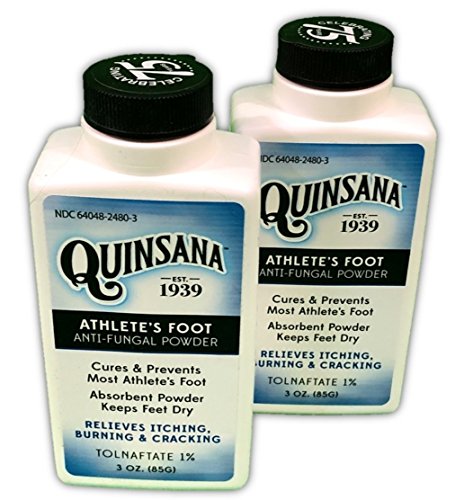 Quinsana Plus Anti-fungal Powder for Athletes Foot 3.0 Oz (2 Pack)