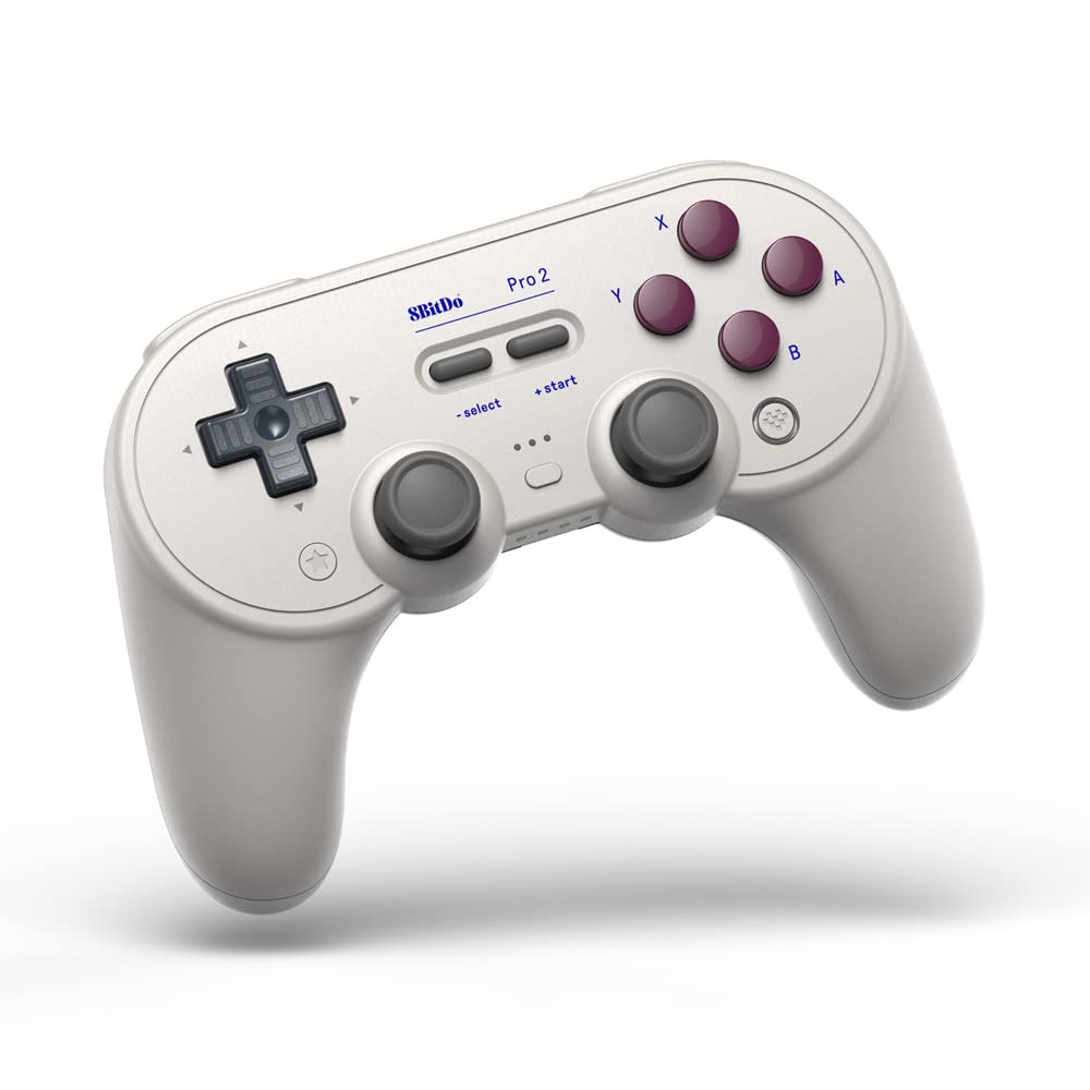Photo 1 of 8BitDo Pro 2 Bluetooth Controller for Switch, PC, Android, Steam Deck, Gaming Controller for iPhone, iPad, macOS and Apple TV (G Classic Edition)