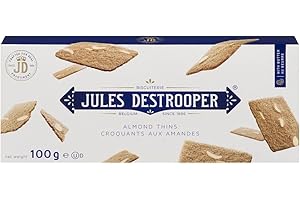 Jules Destrooper Almond Thins, Belgium Biscuits, Sweet & Savoury Cookies,100g