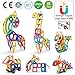 Jasonwell Magnetic Tiles Creative Magnetic Building Blocks Set for Boys Girls STEM Preschool Educational Construction Kit Magnet Stacking Toys for Kids Toddlers Children