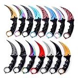 Wetop Karambit Knife, Stainless Steel Fixed Blade Tactical Knife with Sheath and Cord Knife CS-GO for Hunting Camping Self Defenses and Field Survival