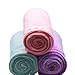 Lili 3 Pack Hair Towel Wrap Turban Microfiber Drying Bath Shower Head Towel with Buttons, Quick Magic Dryer, Dry Hair Hat, Wrapped Bath Cap (D001)
