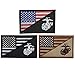 SpaceAuto USA American Flag w/ Marine Corps USMC Military Tactical Morale Badge Patch 3