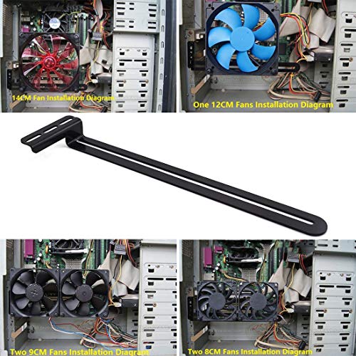 image for PCI Slot Fan Bracket, SDTC Tech Graphics Card Cooling Side-Blown Brack