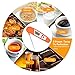 GoldWorld Instant Read Thermometer Digital Thermometers for Food Meat Cook Grill BBQ Milk & Bath Water (Orange)
