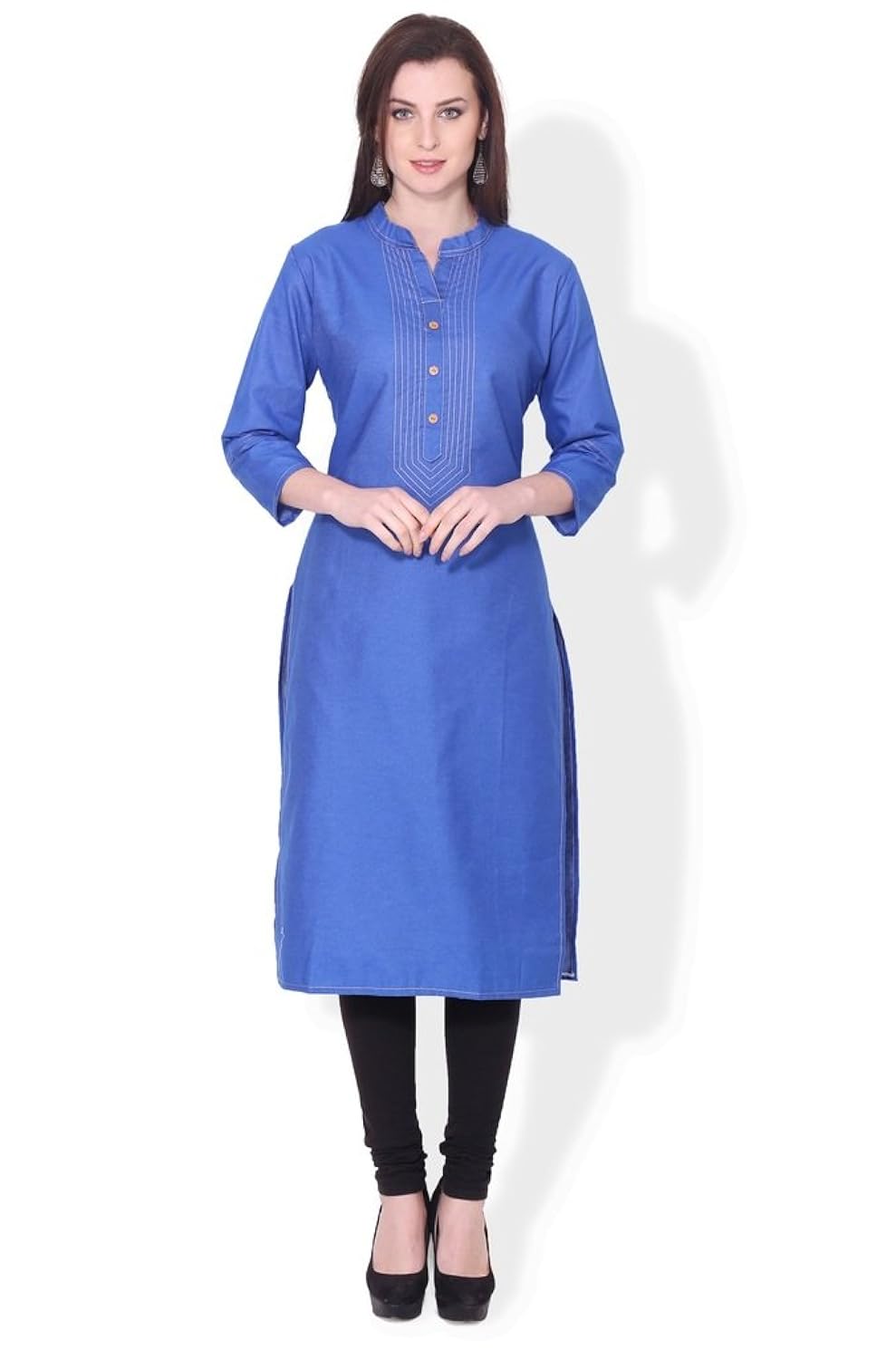 bluepocket women's denim kurti (sku-013)