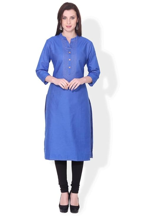 Denim Kurti/Kurta for women(Royal Blue)