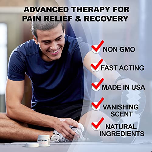 AcuPlus Advanced Topical Pain Relief Cream Soothe Muscle and Joint Pain, FastActing Formula