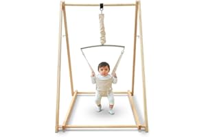 Avenlur Tulip Baby Bouncer - Foldable Baby Jumper with Stand - Self Standing Bouncer for Children 6 Months to 3 Years - Baby Bouncer Seat (Gray)