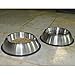 PetFusion Premium Brushed Anti-Tip Dog & Cat Bowls (Set of 2 Bowls). Food Grade Stainless Steel. Bonded Silicone Ring for Traction, 14 oz, Metallic